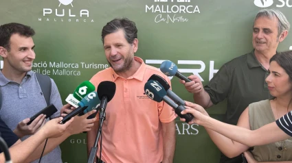 Alemany, durante la comparecencia ante los medios en Pula Golf