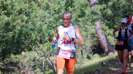 El motrileño David Lorenzo en pleno esfuerzo en la prueba de Cazorla