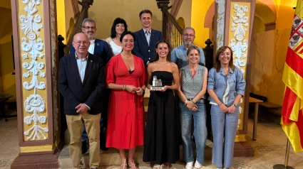 Inés Bergua ha sido recibida en el Ayuntamiento