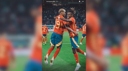 Lamine Yamal y Nico Williams