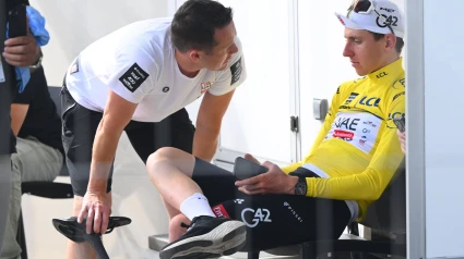 Tadej Pogacar, tras llevarse la victoria en la etapa reina de la Dauphiné