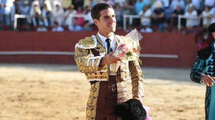 Daniel Crespo, con la oreja cortada este sábado en Navas del Rey