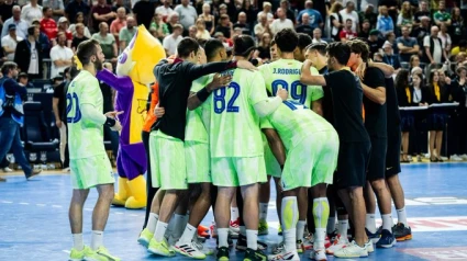 Imagen del Barça durante la Final Four de la Champions