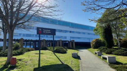 Faculta de Derecho en el Campus de Elviña de A Coruña