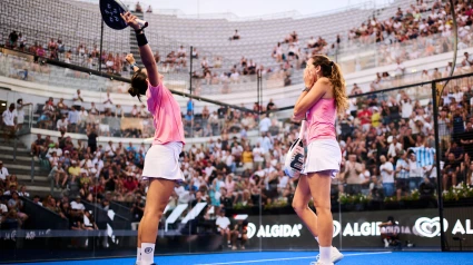 Gemma y Delfi celebran el título en Roma