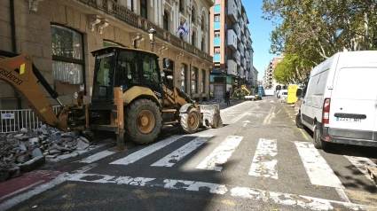 (Foto de ARCHIVO)Imagen de las obras que acaban de comenzar para la reforma de la Glorieta del Doctor ZubíaEUROPA PRESS24/4/2025