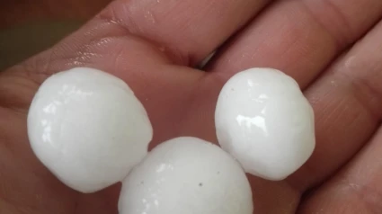 Granizada histórica en La Roda