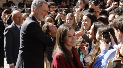 Los Reyes en una visita oficial (foto archivo)