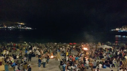 Hogueras de San Juan en A Coruña