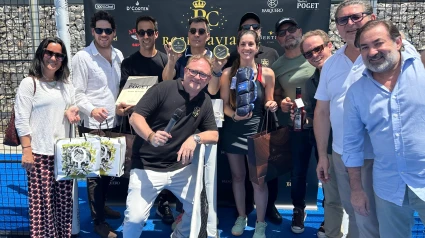 Ganadores del torneo de pádel Real Caviar