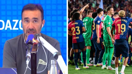 Juanma Castaño | El Barcelona, durante la celebración de LaLiga