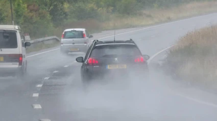 Carreteras afectadas por la lluvia