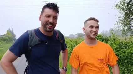 Iván y Jairo son pregrinos lucenses que salen desde casa