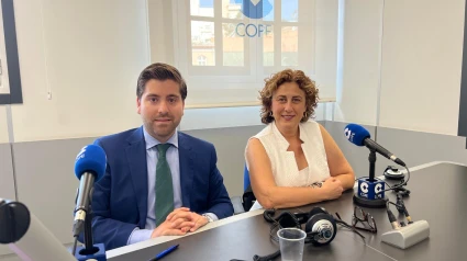 Pablo Ramírez Pino, junto a Eva Serna en COPE