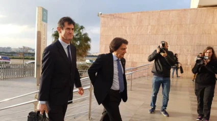 Jamal Satli Iglesias a su llegada a los juzgados de Málaga en el inicio del juicio del Caso Al Thani.