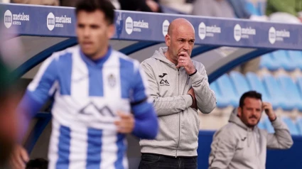Luis Blanco durante un partido