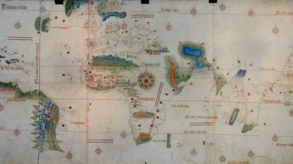 Planisferio cantino. Archivo General de Indias, Sevilla, España
