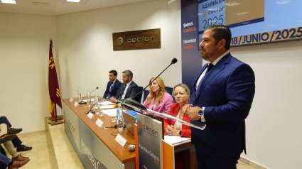 Juan Jódar, reelegido presidente de Ceclor, durante la 43 asamblea de la patronal del Giadalentín