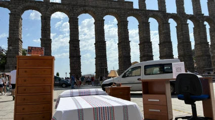 Cáritas protesta en Segovia por el precio de la vivienda