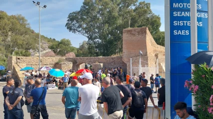 Protesta acceso a Navantia