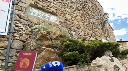 Una de las entradas a la villa de Puertomingalvo.