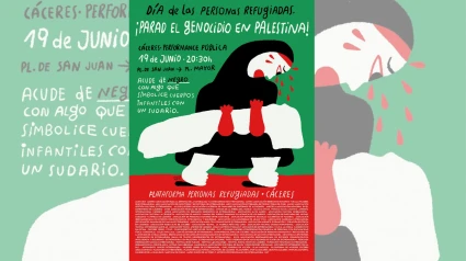 Cartel Plataforma Personas Refugiadas Cáceres