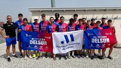 Expedición masculina del Atletismo Delsur La Palma desplazada a Zaragoza