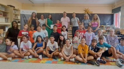 Alumnos del CEIP Enebral de Punta Umbría