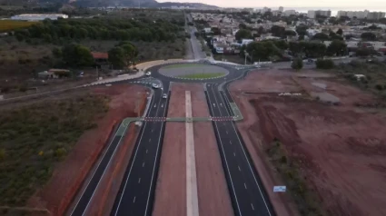 Carretera CV-149 en su entrada a Benicàssim