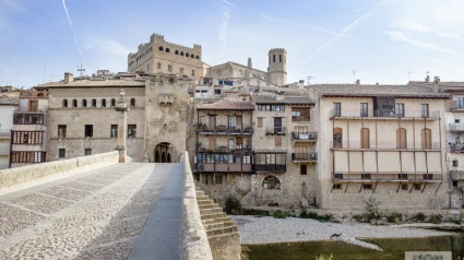 Entrada a Valderrobres, municipio situado en la provincia de Teruel.