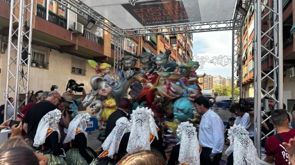 Así es 'Fuerza', la Hoguera Infantil de Florida Portazgo del artista Manuel Rubio.