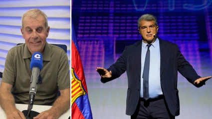 Tomás Guasch y Joan Laporta
