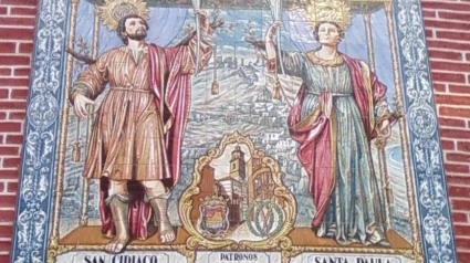 Azulejo de San Ciriaco y Santa Paula