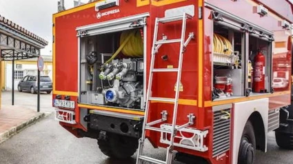 Autobomba de CPEI de Badajoz en una imagen de archivo