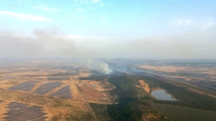 Incendio en el término municipal de Talarrubias