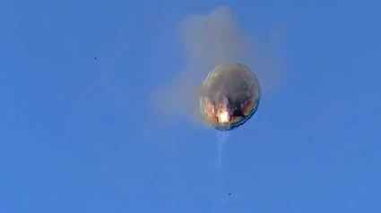 El globo, en un vídoe grabado por un usuario