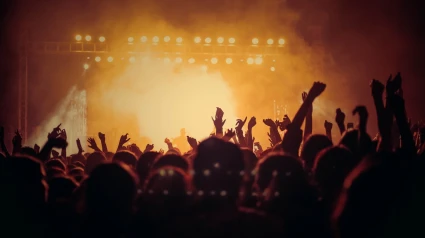 Una imagen de público asistiendo a un concierto