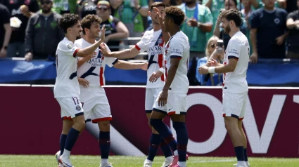 El PSG celebra el gol al Seattle