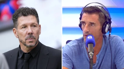 Cholo Simeone y Joseba Larrañaga