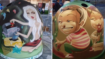 Concurso de grafitis medioambientales en Badajoz: arte urbano y reciclaje se fusionan en EcoGraffiti
