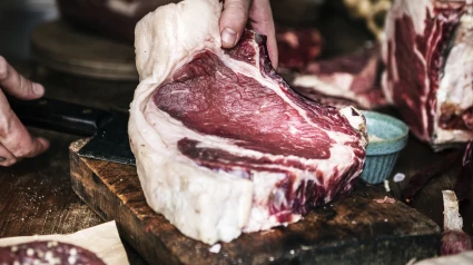 imagen de archivo de un chuletón.