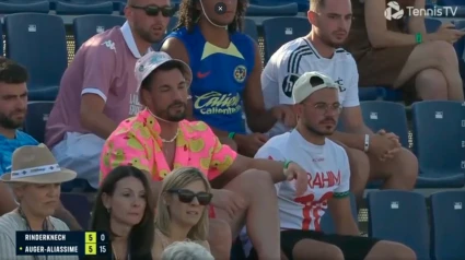 Imagen de los espectadores que no dejaron de insultar en el partido entre Auger-Aliassime y Rinderknech durante el ATP Mallorca