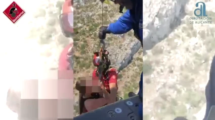 Imágenes del rescate de las dos senderistas en el Montgó