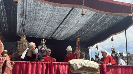 El Obispo de la Diócesis de Jaca, Pedro Aguado, preside por primera vez los actos