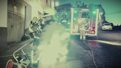 Incendio en una vivienda de Cáceres