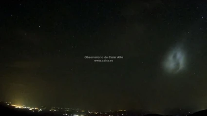 El observatorio astronómico de Calar Alto (Almería) capta restos de un Falcon 9 de Space