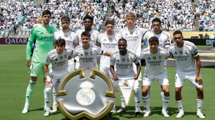 Once inicial del Real Madrid ante el Pachuca.