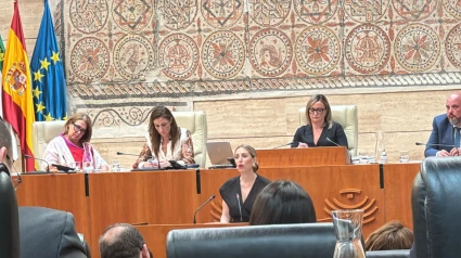 María Guardiola, durante su discurso