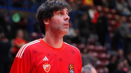 Teodosic en un partido con Estrella Roja