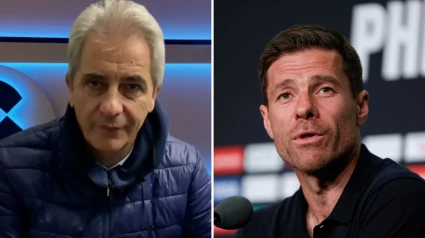 Manolo Lama y Xabi Alonso